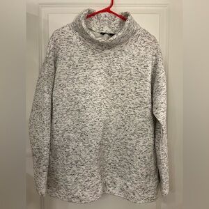 RBX White/Gray Textured Knit Top